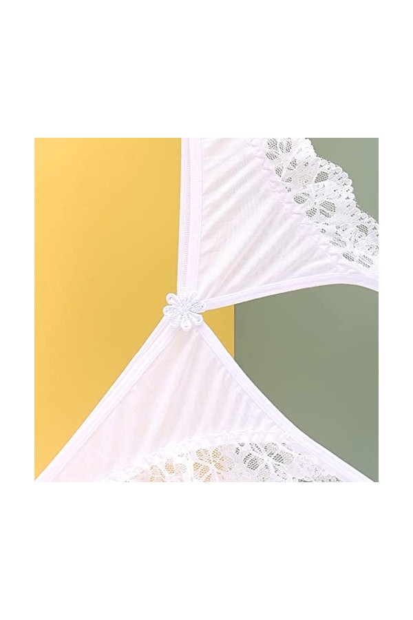 Lingerie Femme Sexy Ensemble Homme Sexy Hot y22k Culotte pour Femme sans Fente en Dentelle String Taille Basse Sexy Dentelle 