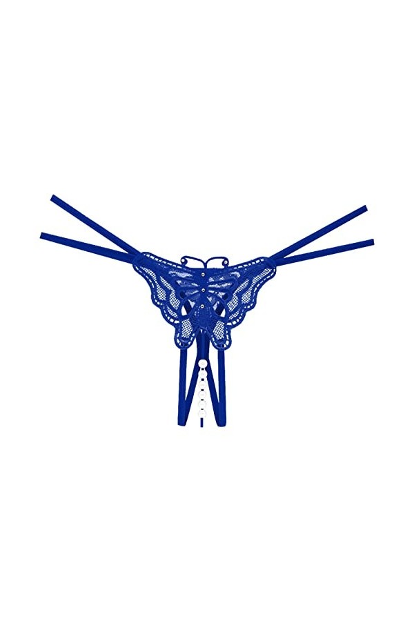 Lingerie Femme Sexy Ensemble Homme Sexy Hot y26k Femmes brodé Creux Sexy Taille Basse caleçon Ouvert Coupe Perle Massage Stri