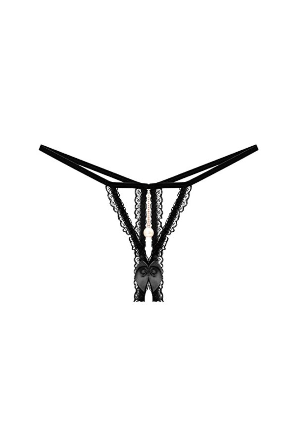 Lingerie Femme Sexy Ensemble Homme Sexy Hot y28.k Femmes Transparent Sexy Hot Open File Low Rise Lace Pearl String Creux Ense