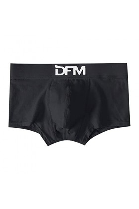 Boxer pour homme - Élégant - Multicolore - Respirant - En bambou - Rayonne - Avec poches séparées, b noir, XL