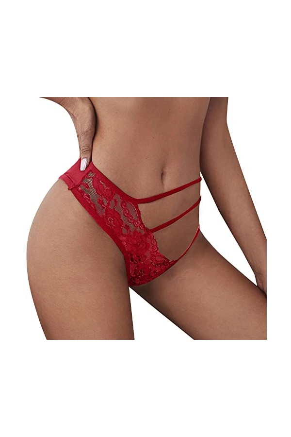 Aoklidil Culotte sexy confortable pour femme - Motif sexy - Culotte basse - Doux et sexy, 1 vin., M