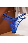 Générique Femmes Pantalon sous-vêtements Thong Thong Sexy Ladies Briefs Dentelle Culotte Lingerie Sexy Sensuelle Blue, One S