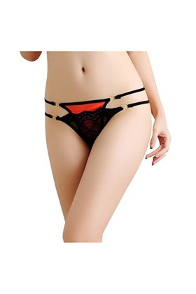 Générique Tenue Sexy Lingerie Femmes Sexy-Lace Strings Culottes Lady Low Briefs Culottes Taille sous-Vêtements Lingerie Satin