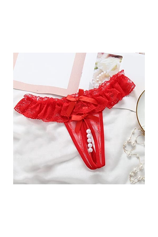 ZHINIAN Sous-vêtements sexy en dentelle pour femme - Culotte sexy douce sans couture - Culotte hipster pour femme - Couvertur