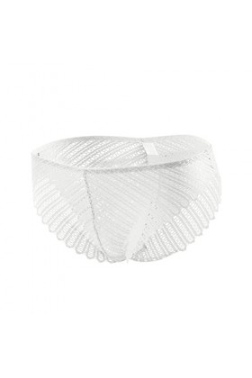 Femmes Dentelle Transparent String Sexy sous-vêtements Dos Bandage évider Culotte String Slips Enfant 4 Ans White, One Size 