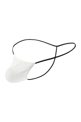 DGKaxiyaHM String en Maille pour Hommes avec Dos en T Culotte G-String Sexy Taille Basse avec Poche bombée Voir à Travers Les