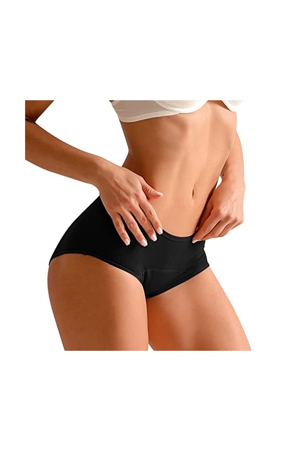 Culotte sans Couture Femme Douce Pantalons Triangle Étanches Period Stringthong Dentelle Tanga Classique Creux Shorties Washa