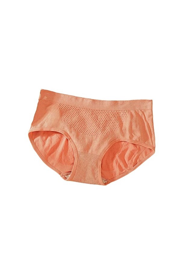 Slips pour Femme Taille Haute Shorts en Pur Coton et Soie Pantalons Triangle Stretch Culotte Couleur Unie Coquine Hot Absorba