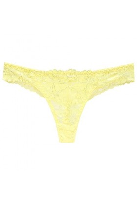 Lingerie Femme Sexy Ensemble Homme Sexy Hot y20.k Culotte Taille Basse en Maille pour Femme Jetable Taille L Yellow, One Siz
