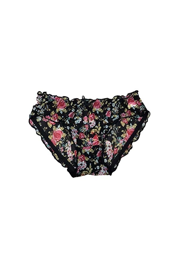 Ghemdilmn Sous-vêtements en maille respirante pour homme - En dentelle - Culotte sexy - Design simple et exquis - Sous-vêteme