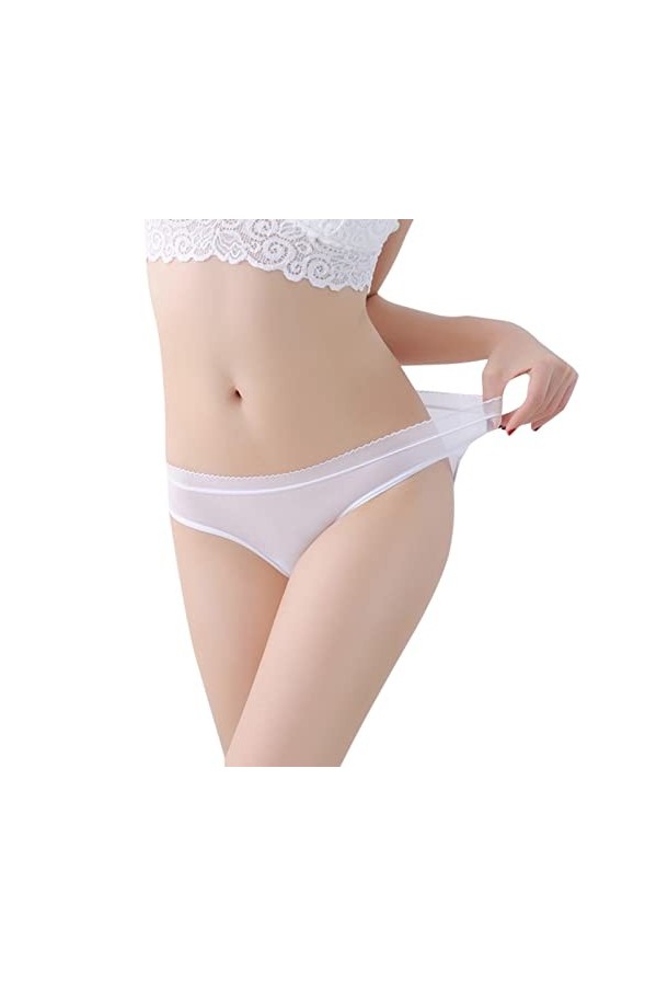 Culottes Et Slips Femme Douce Panty Hot Soie Slips Classique Bikini Washable Haute Tangas Slip Period Élégant Et Chic Tangas