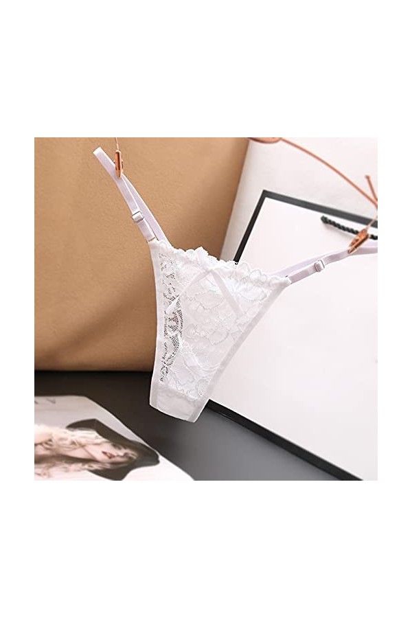 Femmes Dentelle Sexy Sexy Chic Confortable Erothique Dentelle Sexy Hot Chaude Culotte Shorty Sexy Tring Femme Transparent Tai