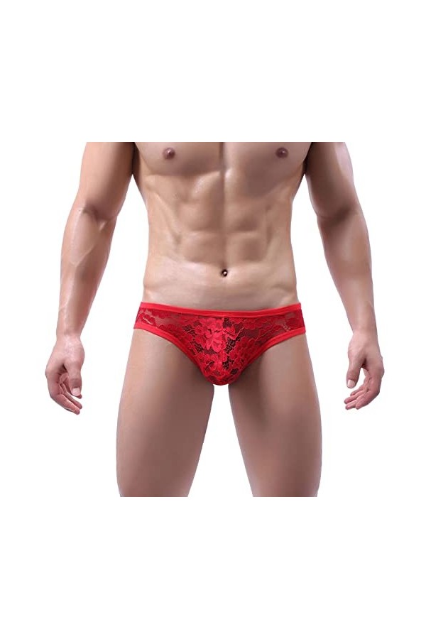 String Homme Sexy Comfort Respirant Tanga Thong ​sous-vêtement Taille Basse Élastique Underwear Sexy éRotique String Tanga