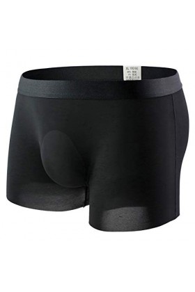 LULER Pantalon de glace en soie pour hommes sans couture respirant boxer confortable sous-vêtements à la mode belles dames li