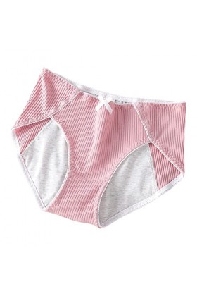 Culotte Femme sans Couture Menstruelles Panty Coton Respirant sous-Vêtements sans Couture Boxer Leakproof Chic Culotte Washab