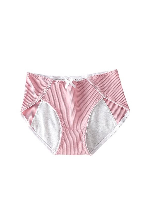 Culotte Femme sans Couture Menstruelles Panty Coton Respirant sous-Vêtements sans Couture Boxer Leakproof Chic Culotte Washab