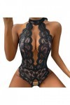 Luckywaqng String Lingerie Femme Mode Body Lingerie Jeu de Rôle Lingerie Sexy Femmes Costumes Rouge Plaid Lingerie Sexy Linge