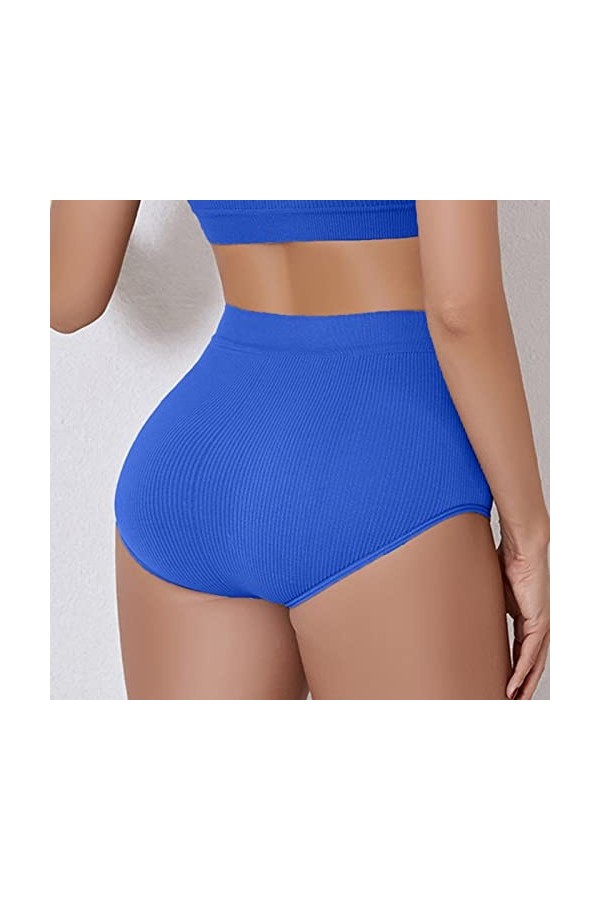 Aoklidil Femmes Sexy Taille Basse Mesh Transparent Creux Rose Brodé Culotte Femme Sous-Vêtements Sexy Lingerie, Bu2 2, XL