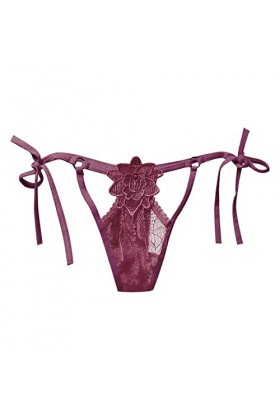 Lightning Deals of The Day Menstruelle Chien Femmes Dentelle Dentelle Dames Sexy Transparente Taille Basse Creux Belles Fesse