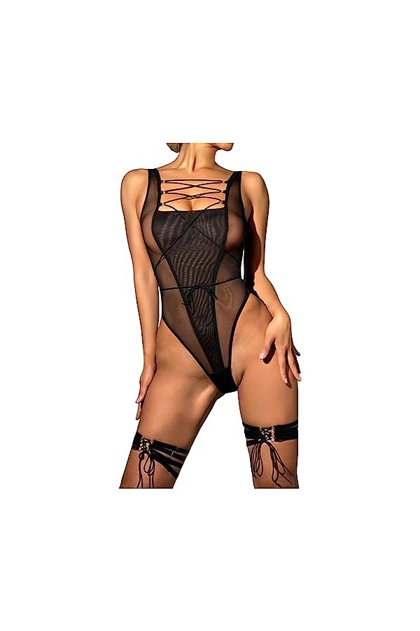 Lingerie Femme Sexy Ensemble Lingerie Sexy Ensemble Sexy Lingerie Sexy en Dentelle Classique Nuisette Sexy Hot Ouverte Linger