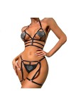 Soutien-Gorge et Culottes de Lingerie en Dentelle sous-vêtements Sexy en Dentelle pour Femmes Costume Combinaison Sexy Combin