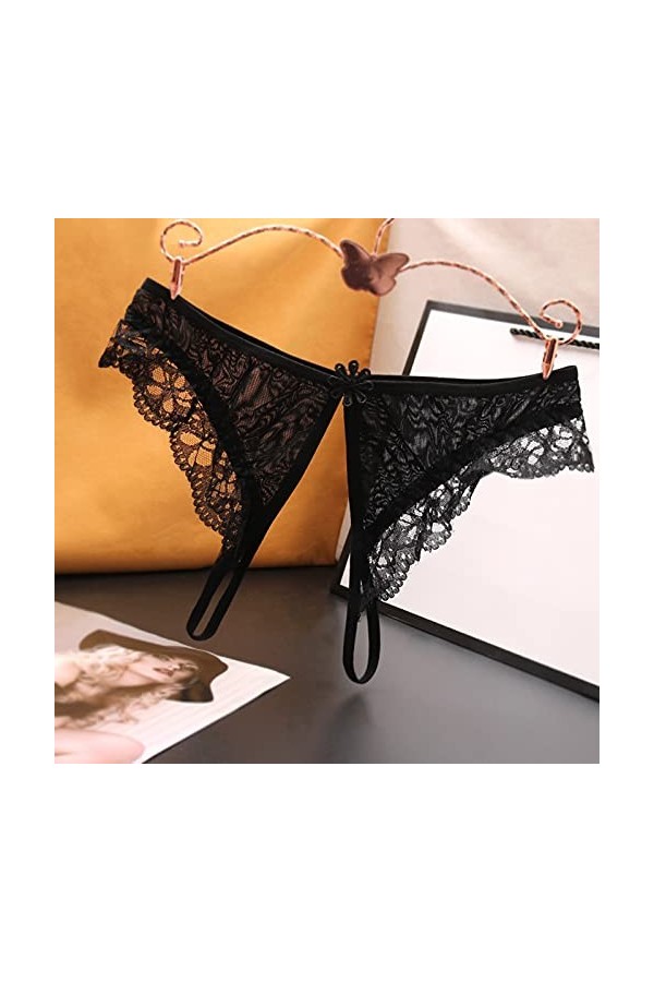 Lingerie Femme Sexy Ensemble Homme Sexy Hot y22k Slips pour Femmes Dentelle Bas Taille Ouverte Briefs sous-vêtements Entrejam