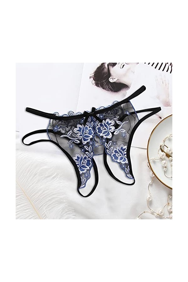Lingerie Femme Sexy Ensemble Homme Sexy Hot y28.k Femmes Dentelle Ouvert Entrejambe Taille Basse Culotte sous-vêtements Femme