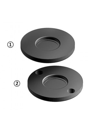 Plaque antidérapante 80, d - 68, pour pied fixe, avec trous de vissage