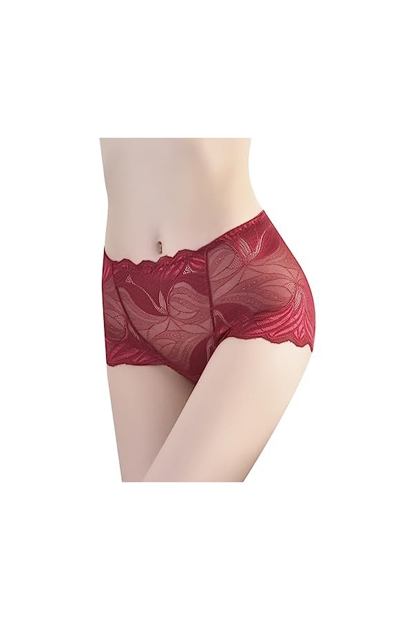 Lingerie Femme Sexy Ensemble Homme Sexy Hot y20.k pour Femmes en Dentelle Douce Taille Moyenne Culotte de Levage de Hanche Cr