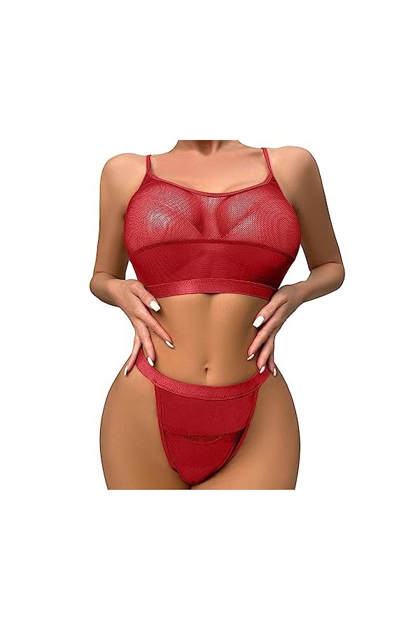 Générique Chemise De Nuit Femme Sexy Hot Femmes Style Européen Et Américain Rouge Discothèque Sexy Léopard Couture Sexy Linge