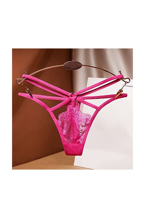 Générique Femmes Pantalon sous-vêtements Thong Thong Sexy Ladies Briefs Dentelle Culotte Lingerie Sexy Sensuelle Watermelon 