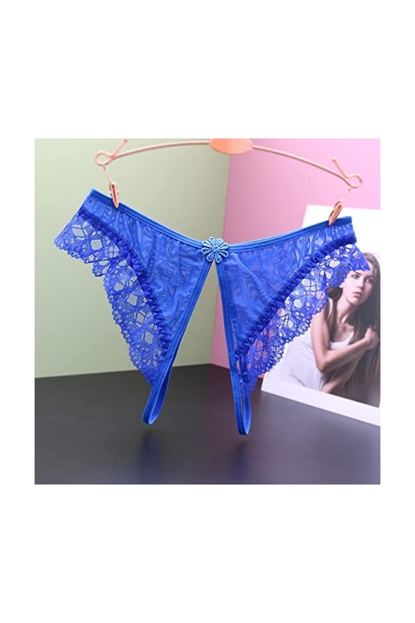 Lingerie Femme Sexy Ensemble Homme Sexy Hot y22k Culotte pour Femme sans Fente en Dentelle String Taille Basse Sexy Dentelle 