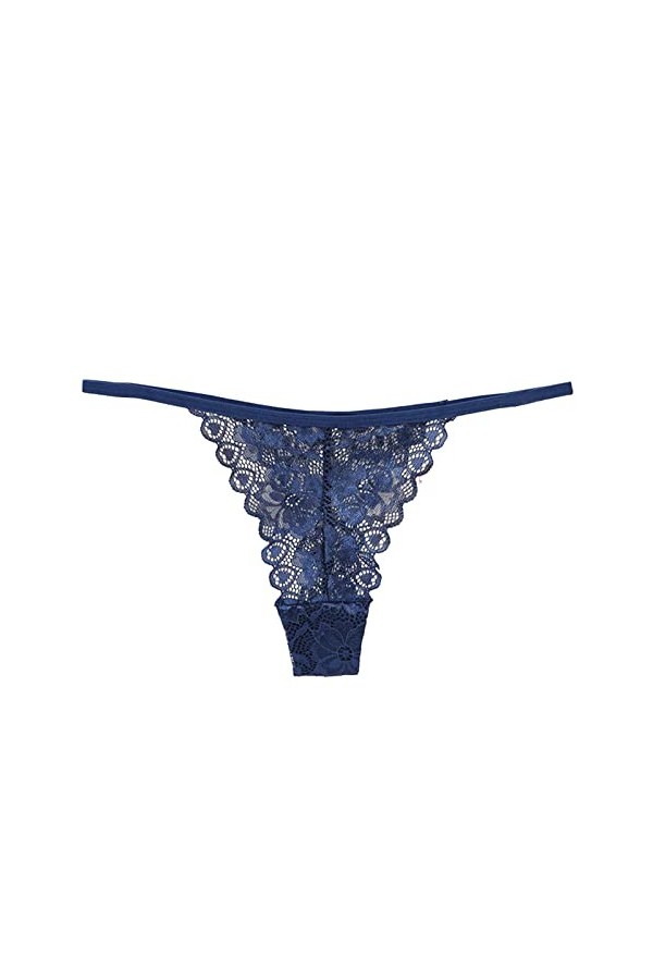 BIISDOST Femmes Sexy Dentelle Slips évider Culotte Crochet à Lacets Culotte Tongs G String Lingerie sous-vêtements Leggings S