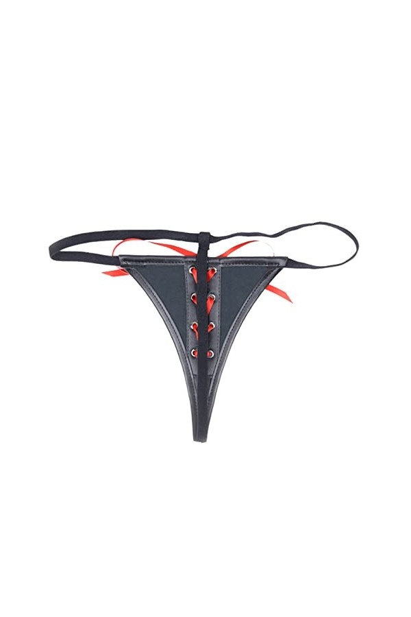 LDZYXY Culottes Sexy Bretelles sous - vêtements Femmes Culottes Cuir Super Sexy