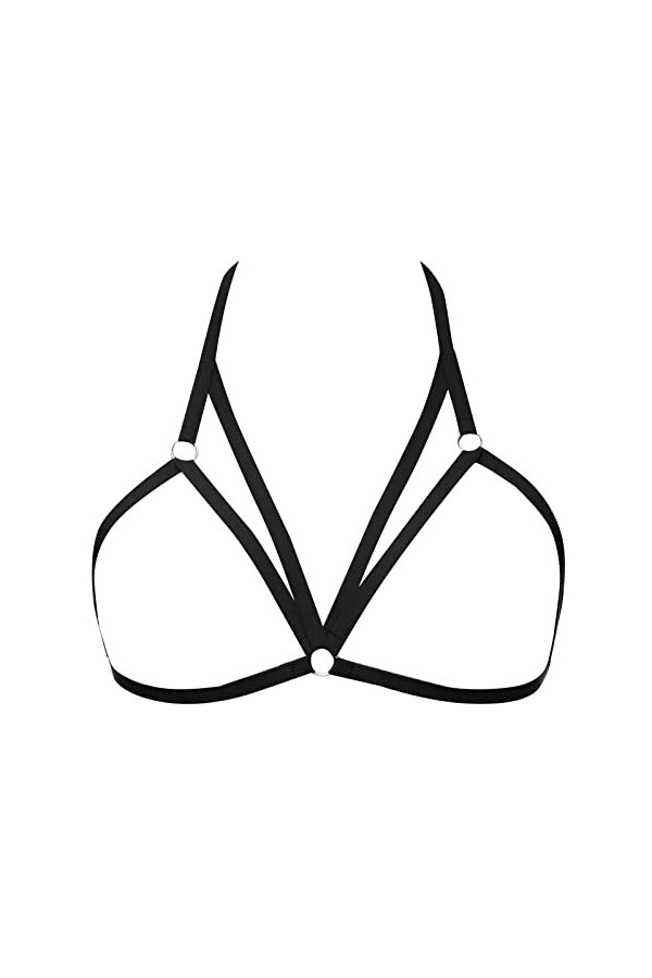 Lingerie Femme Sexy Ensemble Homme Sexy Hot y26k Femmes Sexy à Lacets Soutien-Gorge Noir découpe réglable Lingerie Soutien-Go