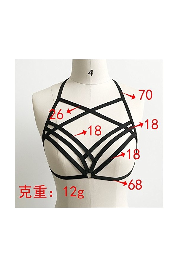 Lingerie Femme Sexy Ensemble Homme Sexy Hot y26k Cage Strappy Top Halter Bra Hollow Out Bandage Femmes élastique Bra Sexy Bus