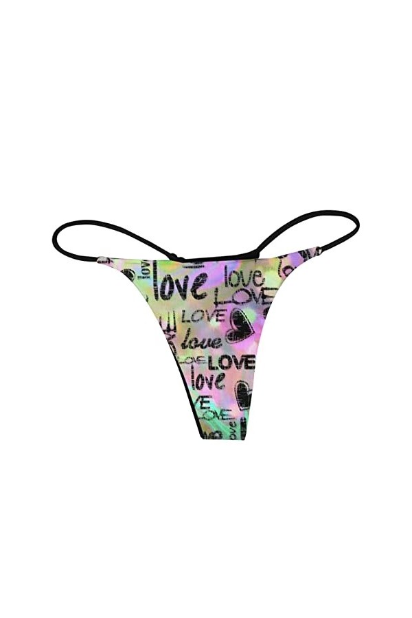 Lingerie Femme Sexy Ensemble Homme Sexy Hot y*2*k Culotte imprimée à la Mode pour Femmes Legging Rose Sexy Purple, M 