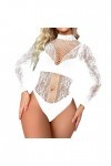 Sous-vêtements sexy pour femme - Lingerie chère à manches longues - Résille séduisante - Manteau en maille sexy - W572 - Ense