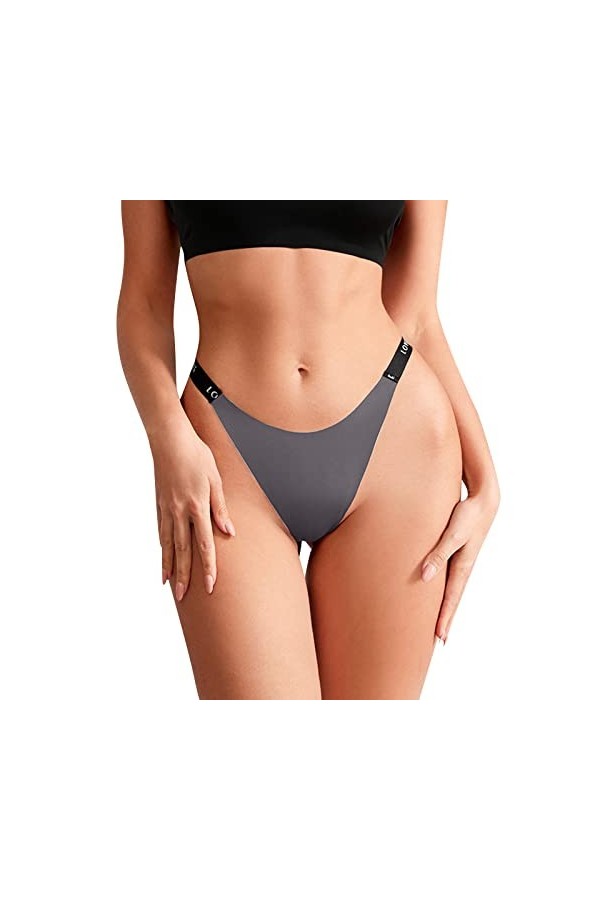 Strings et Tangas en Dentelle Femme String Sexy Grande Taille T Back String Culottes et Slips String Ouvert Transparent en De