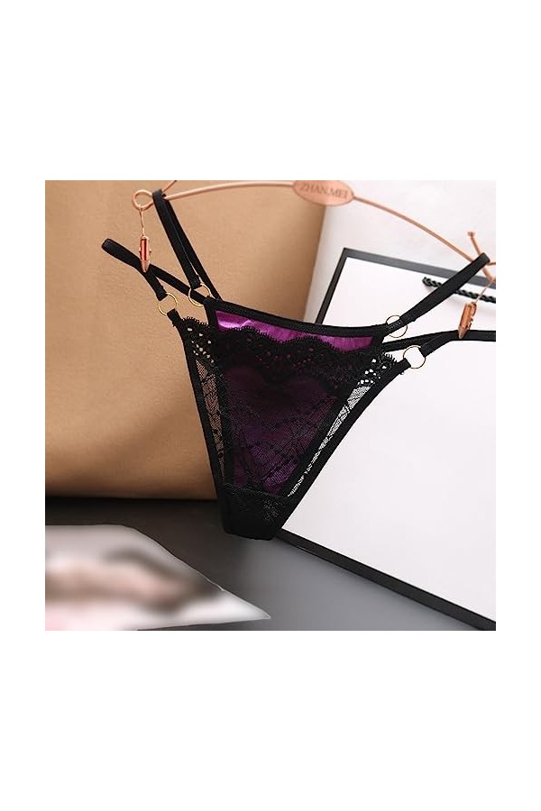 Lingerie Femme Sexy Ensemble Homme Sexy Hot y20.k Culotte Taille Basse en Maille pour Femme Ensemble Jogging Anime Purple, O