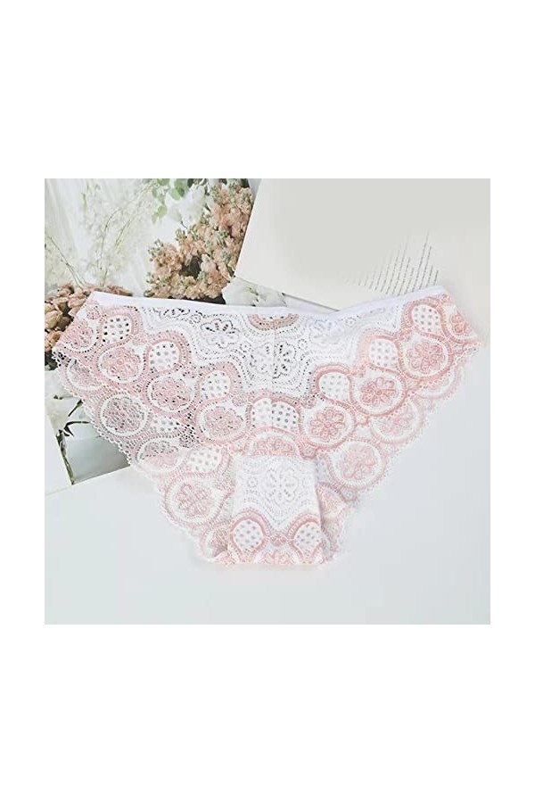 Lingerie Femme Sexy Ensemble Homme Sexy Hot y*2k sous-vêtements en Dentelle pour Femmes Coton Bikini Culotte Doux Hipster Cul