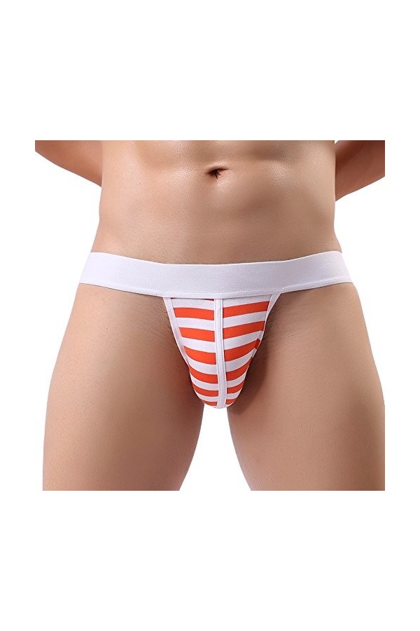Strings Et Tangas pour Homme Sportif Tanga Thong ​sous-vêtement Extensible Taille Basse Respirant Confortable Lingerie pour H