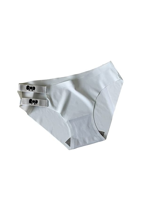 Culottes en Pur Coton et Soie Femme Slips Stretch Pantalons Triangle Couleur Unie 2023 Nouveau de Absorbante Menstruelle Stri