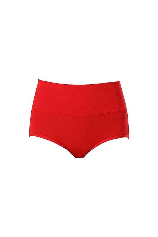 Culottes de Absorbante Menstruelle pour Femme Coupe Confortable Couleur Unie Culotte Courte Taille Haute Culotte physiologiqu