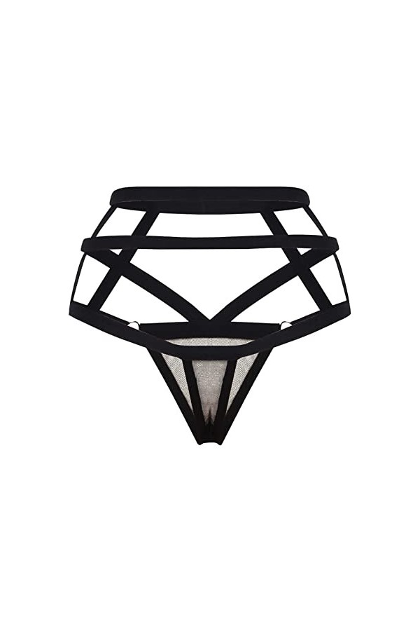 Générique Culotte en Dentelle Sexy pour Femme Culotte Ouverte à lentrejambe Culotte Taille Basse sous-vêtement Haut Effet Li