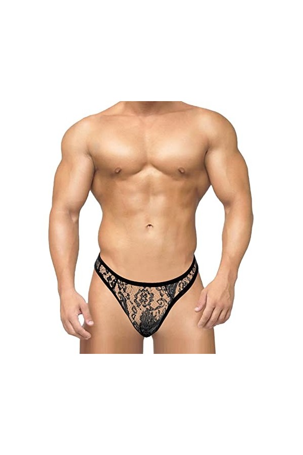 Lingerie Femme Sexy Ensemble Homme Sexy Hot y20.k String Sexy pour Hommes avec Dentelle Taille Basse Transparente Voir à Trav