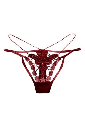 Lingerie Femme Sexy Ensemble Homme Sexy Hot y27k Culotte Taille Basse en Maille pour Femme Qui Remonte RD2, One Size 