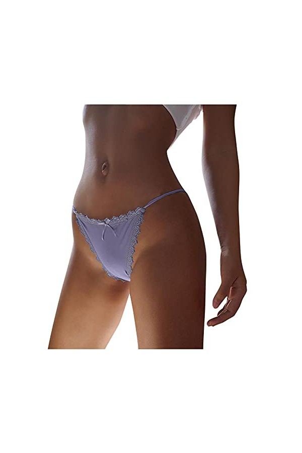 Lingerie Femme Sexy Ensemble Homme Sexy Hot y22k Ruban sous-vêtements dune pièce Taille Taille Basse Soie Dentelle sans Soud