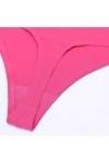 BIISDOST Briefs de Glace Entrejambe sous-vêtements sans Couture Sexy Femmes G-Strings Soie Coquin Hot Pink, L 