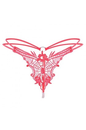 MKIUHNJ Sous-poitrine à lacets pour femme Lady Thong Sexy Culotte Thong Dentelle Pantalons Femme Sous-vêtements Bizarre Linge